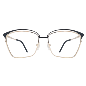 Montura Dama Metálica Negro/Dorado Cuadrada VGF 201