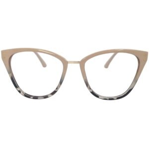 Montura dama TR-90, Beige Agatada. VGF 194