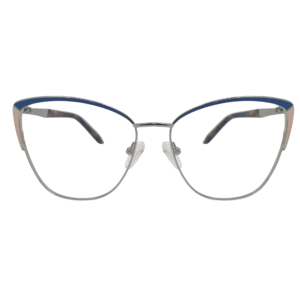 Montura Dama Metálica Azul/Rosada Agatada VGF 199