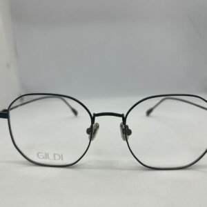 Montura redonda dama negra en titanio VGF 234