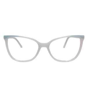 Montura Dama Acetato Blanco Azul-GF0153