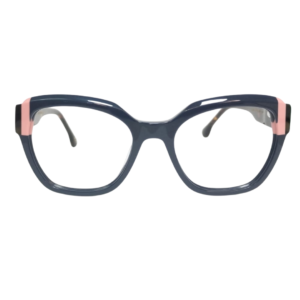 Montura Dama Acetato Azul Animal Print- GF0028