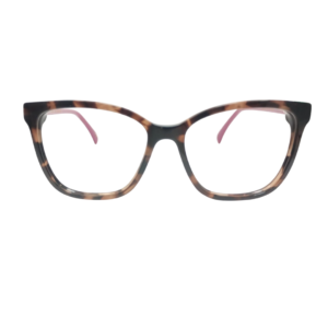 Montura Dama Acetato Animal Print Cafe Fucsia- GF0030