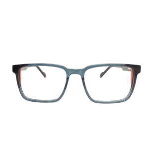 Montura Caballero Acetato Azul traslucido naranja- GF0206