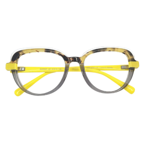 Montura Dama Acetato Amarilla Animal Print- GF0015